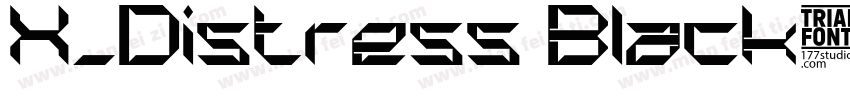 X_Distress Black字体转换